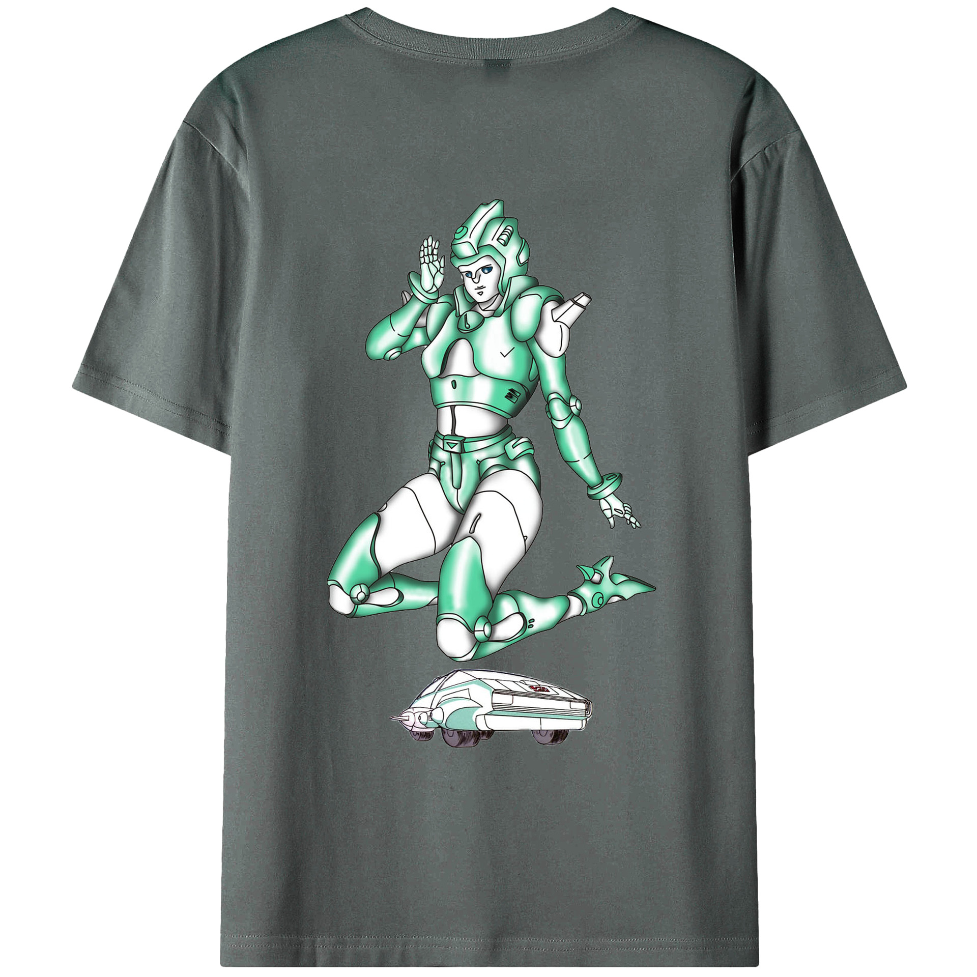 （画像用）  綿100％ メンズ半袖Tシャツ（バックプリント） 通気性